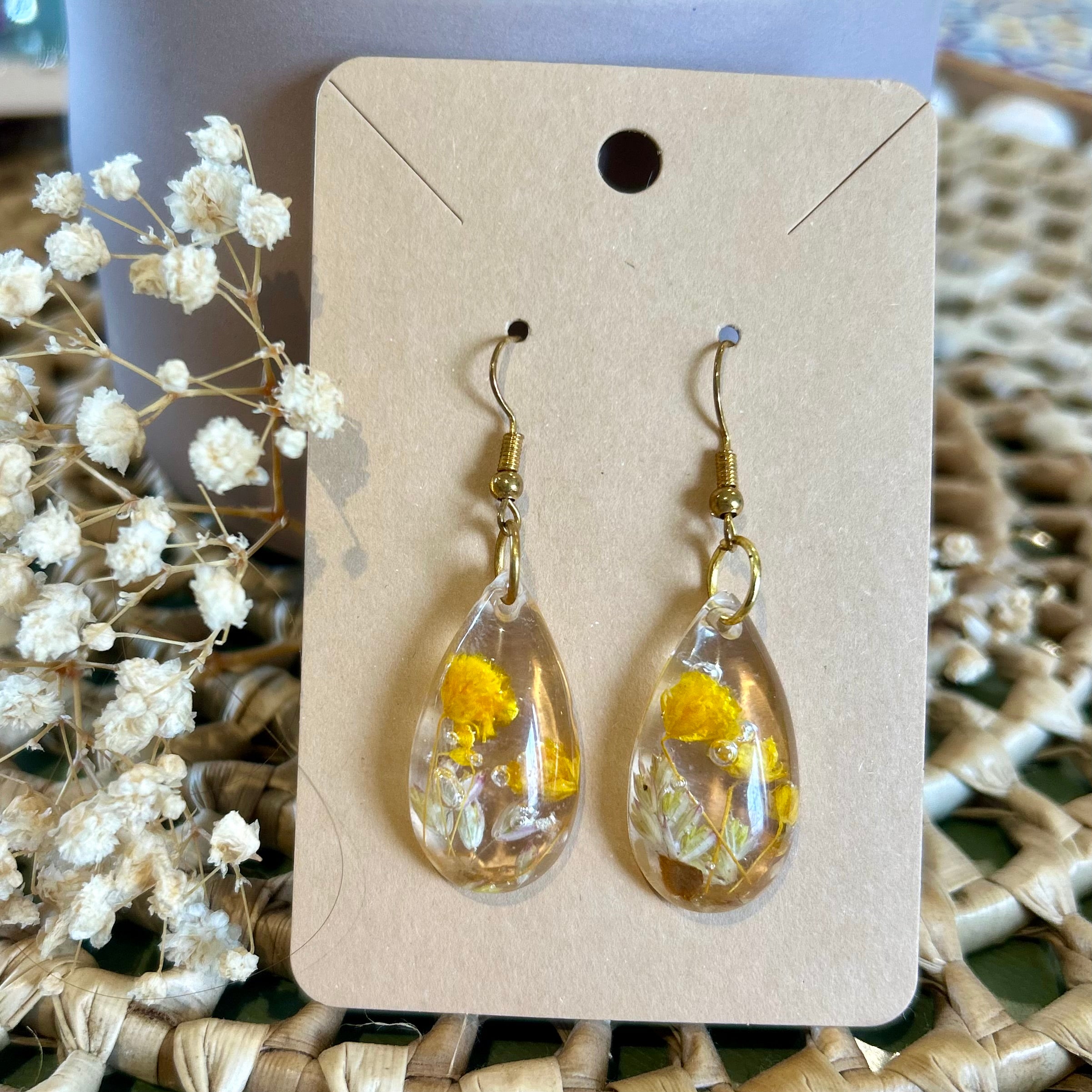 Gouttes | Gypsophile jaune & fragments