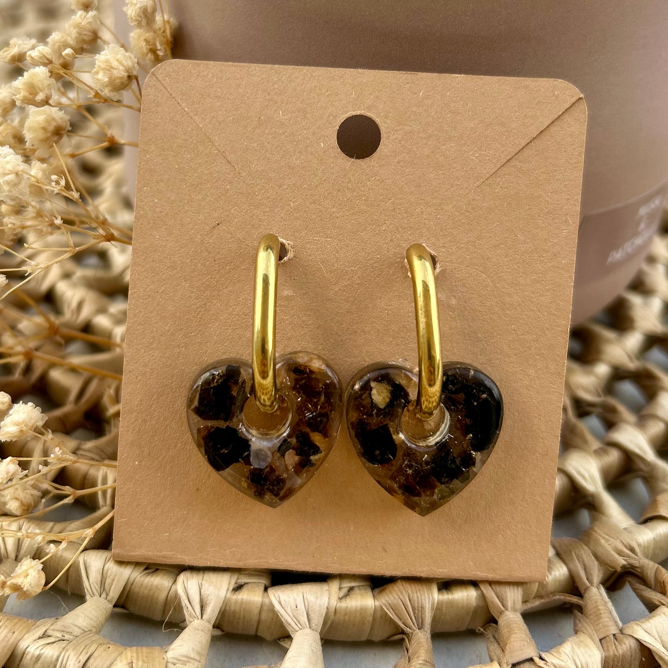 Cœur | Fragment noir & doré