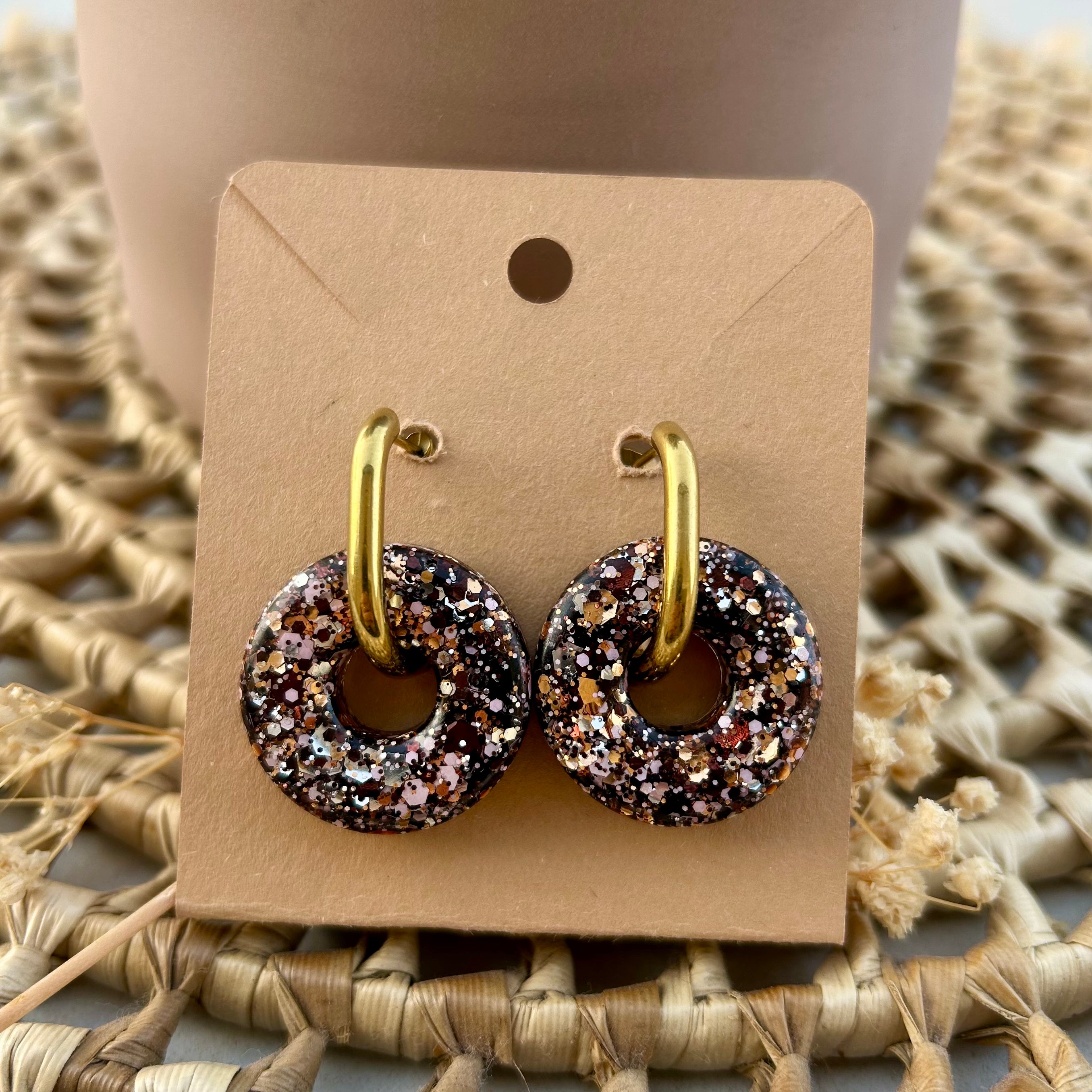 Donuts | Confetti noire & rose gold