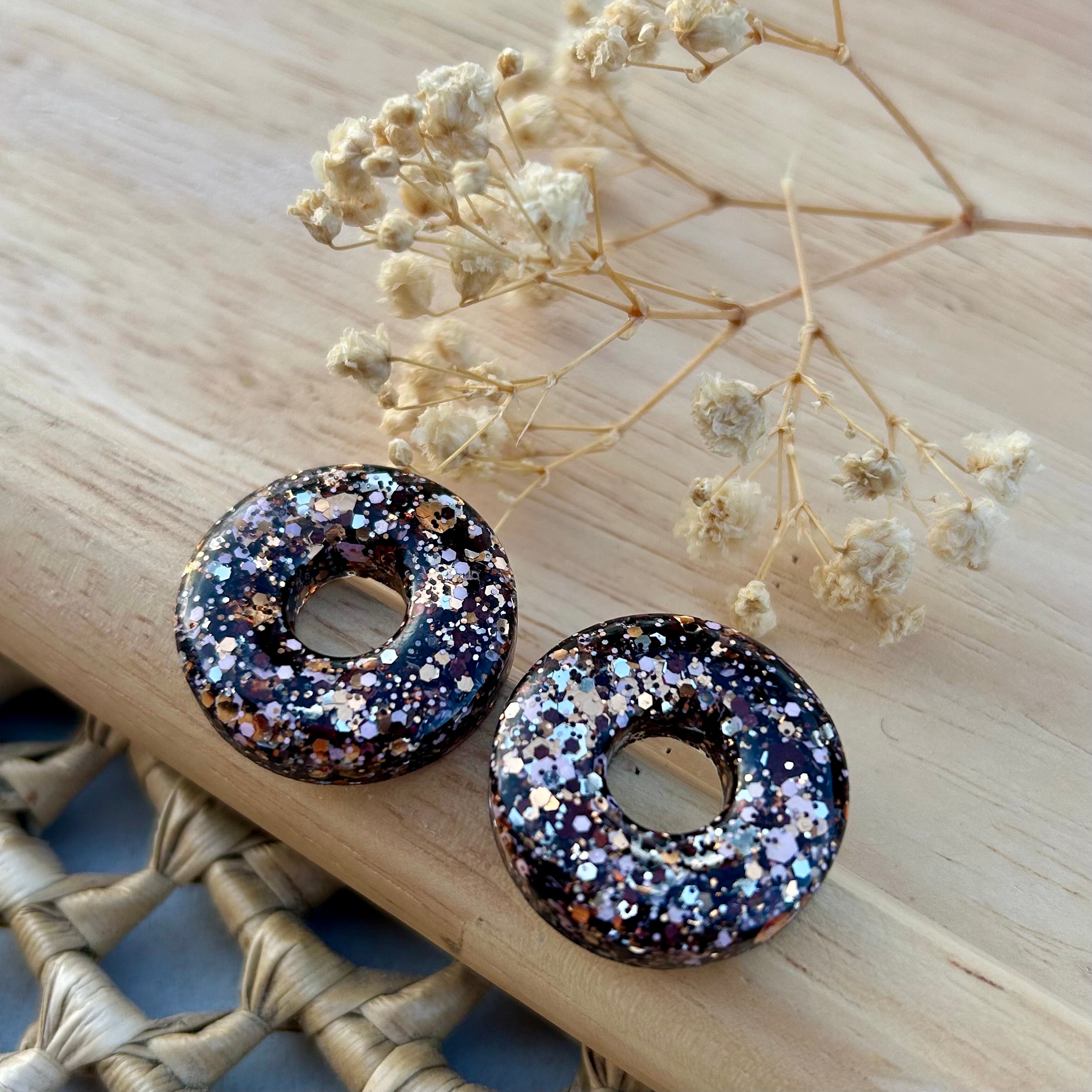 Donuts | Confetti noire & rose gold