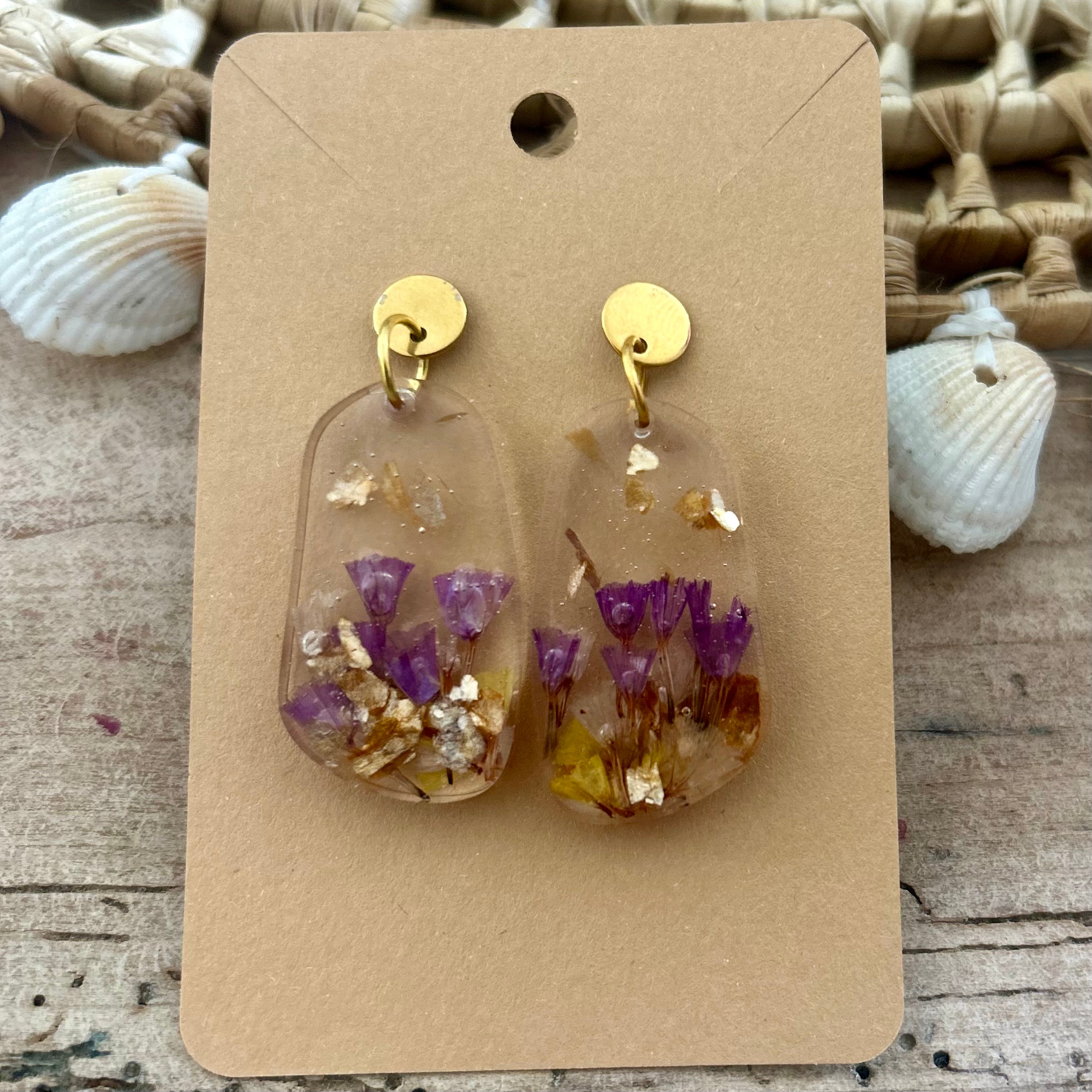 Maxi allongées | Statices Violet & Jaune - Fragments