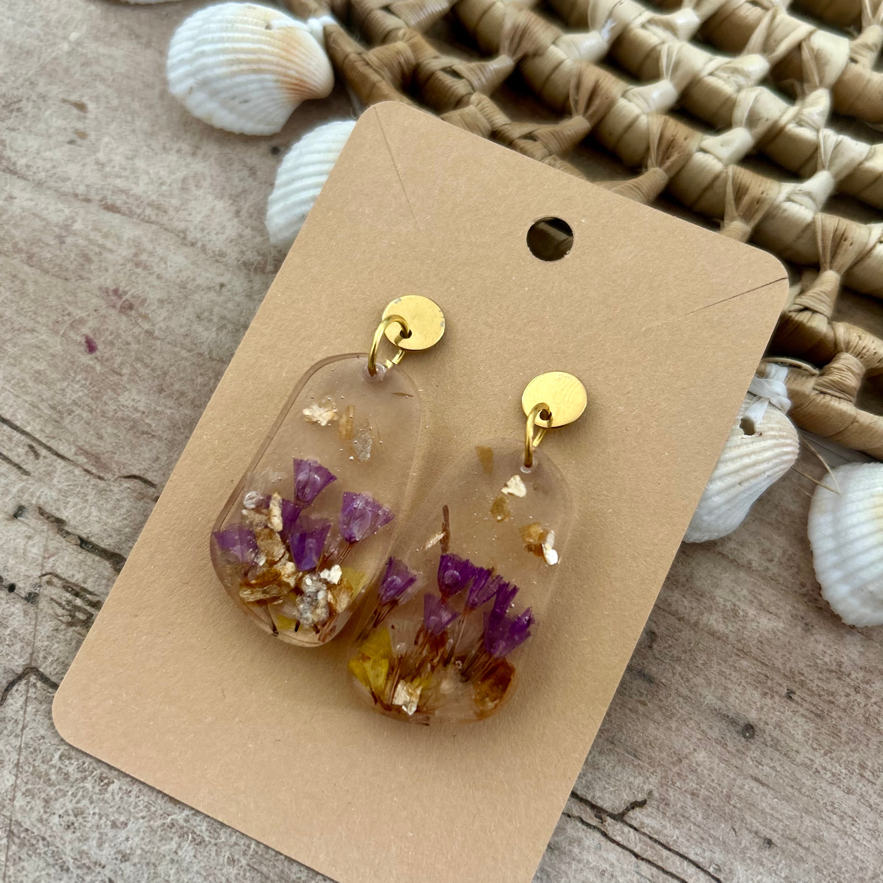 Maxi allongées | Statices Violet & Jaune - Fragments