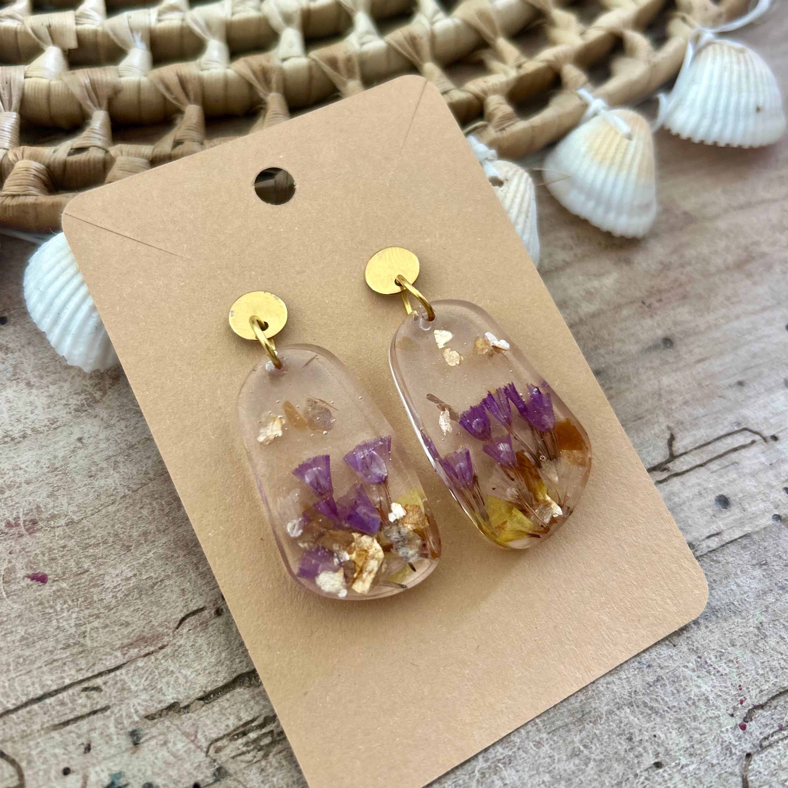 Maxi allongées | Statices Violet & Jaune - Fragments