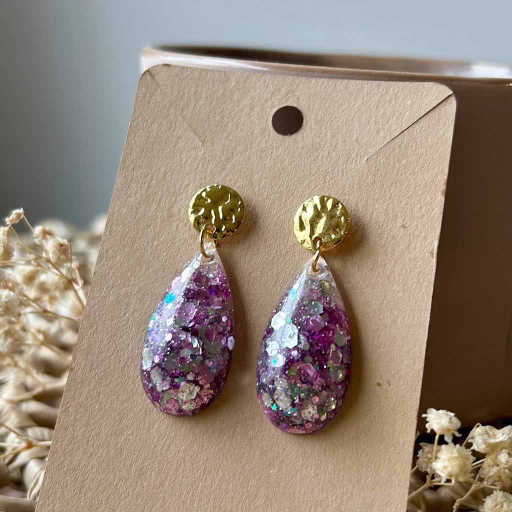 Gouttes | Roses à paillettes